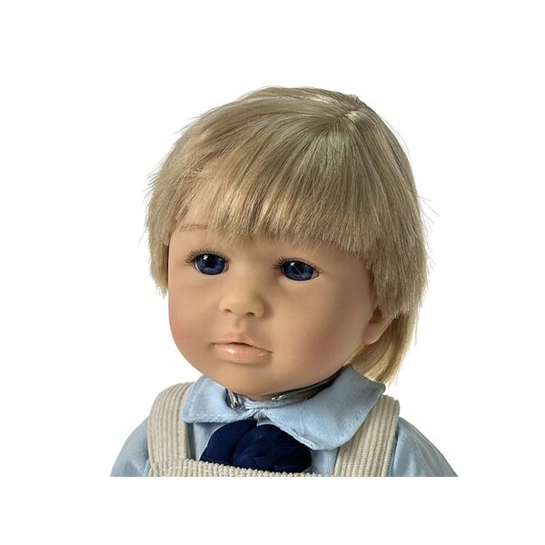 Bambola bambino 50 cm con capelli chiari, parla e canta in polacco, confezione regalo