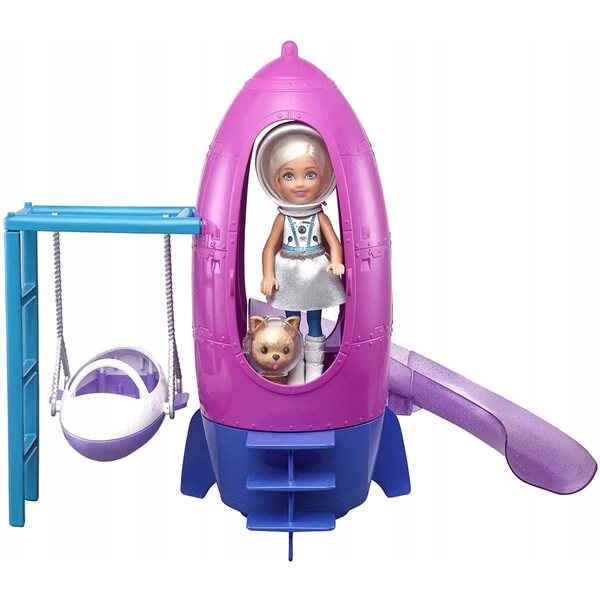 Barbie Space Discovery Chelsea con razzo e cucciolo - gioco educativo spaziale