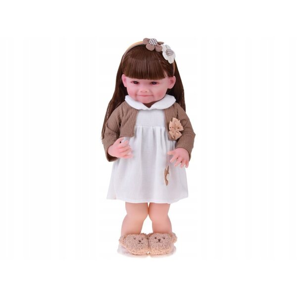 May May Baby bambola da bambina da 55 cm con arti mobili e sorriso