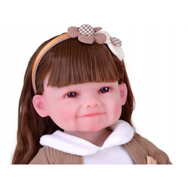 May May Baby bambola da bambina da 55 cm con arti mobili e sorriso