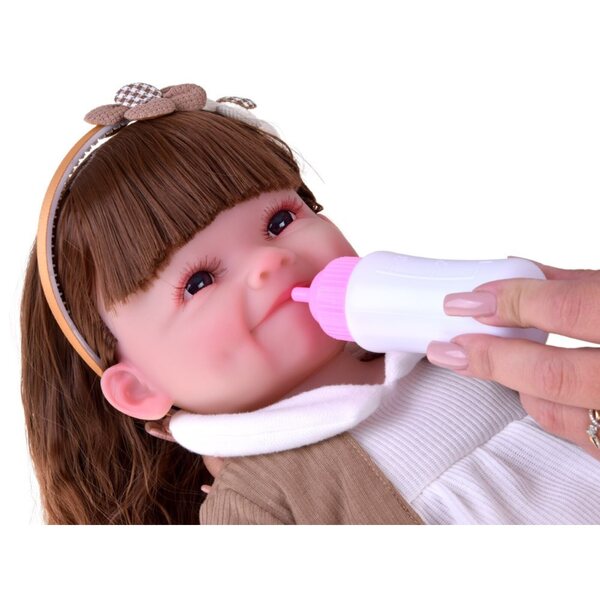 May May Baby bambola da bambina da 55 cm con arti mobili e sorriso