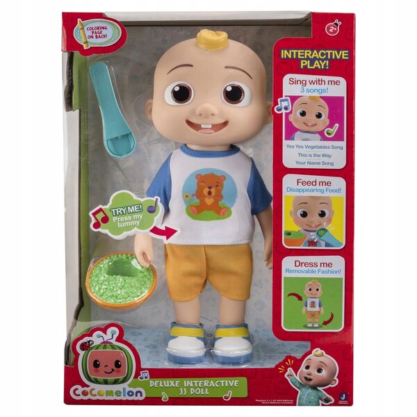 JAZWARES CoComelon Deluxe Interactive JJ Doll Lalka interaktywna