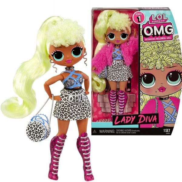 L.O.L. Surprise OMG Lady Diva: bambola alla moda e originale per bambini 3+