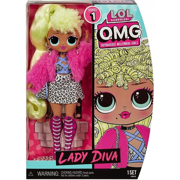 L.O.L. Surprise OMG Lady Diva: bambola alla moda e originale per bambini 3+