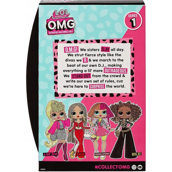 L.O.L. Surprise OMG Lady Diva: bambola alla moda e originale per bambini 3+
