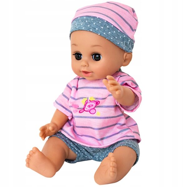 Baby Doll da 30 cm con sedia pappa e 12 suoni – Giocattolo interattivo