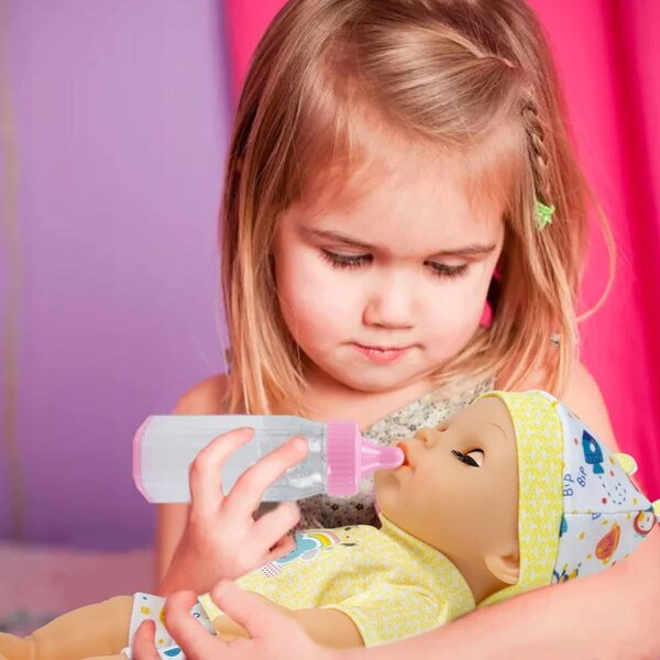 Baby Doll da 30 cm con sedia pappa e 12 suoni – Giocattolo interattivo