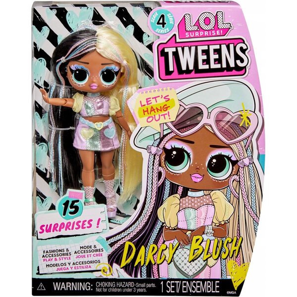 LOL Sorpresa! Tweens Doll Darcy Blush con Accessori e Stile Unico