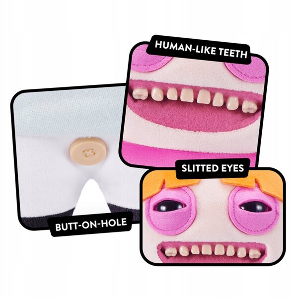 Fugglers Powerpuff Girls Brawl Maskottchen 23 cm mit menschlichen Zähnen und einzigartigem Design