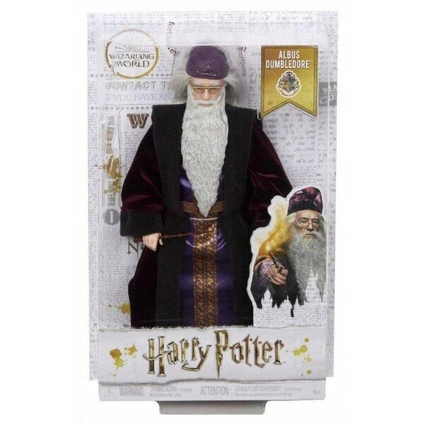 Professor Dumbledore Harry Potter 30 cm große Mattel-Puppe mit Zauberstab und detailliertem Kleid