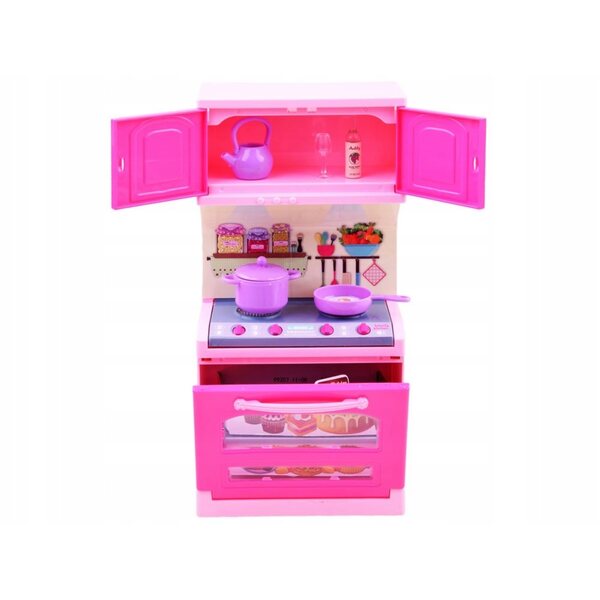 Cucina per Bambole con Luci e Suoni, Mobili e Accessori per Bambini 3+