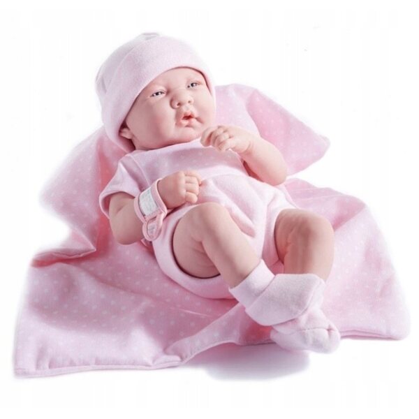 Bambola spagnola JC Toys 36 cm con copertina rosa per bambini 3+