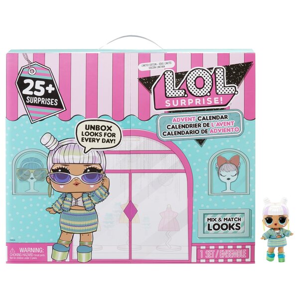 LOL Surprise Calendario Avvento 2023 con 25 Sorprese e Accessori per Bambini 4+