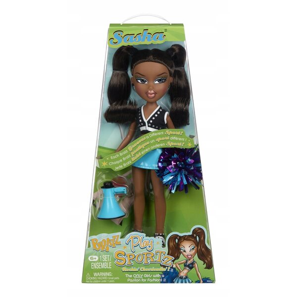 Bratz Play Sportz Sasha Cheerleader 29 cm bambola per bambini dai 6 anni