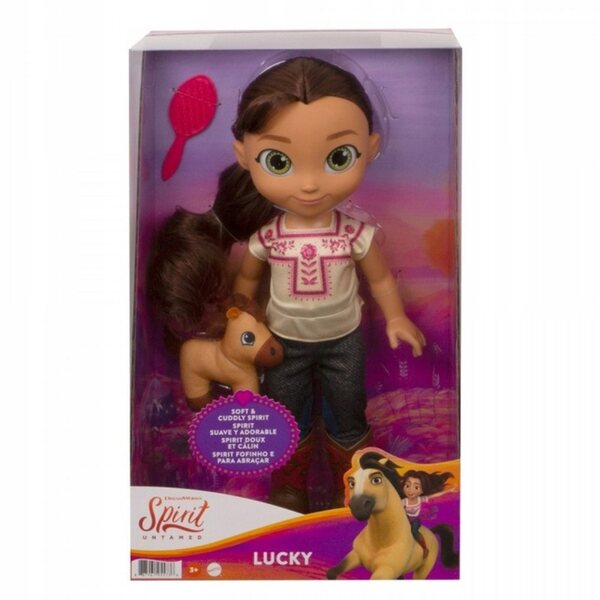 Lucky Mustang Ducho Puppe von Libertà Spirit 36 cm mit Plüschpferd