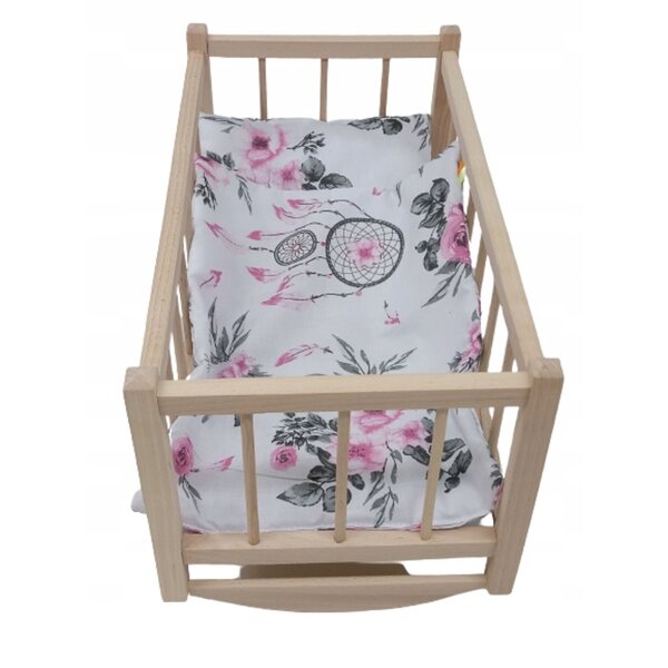 Bambolina 45 cm con suono e ciuccio, realistici vestiti blu