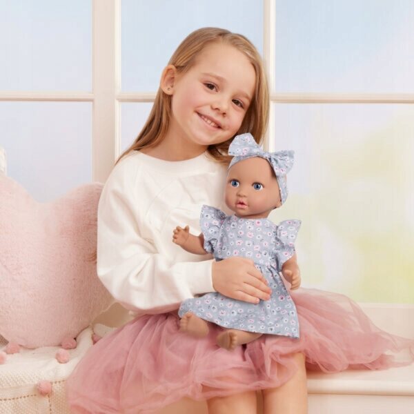 LullaBaby Bambola Neonato con Vestitini e Accessori, Adatta da 2 anni