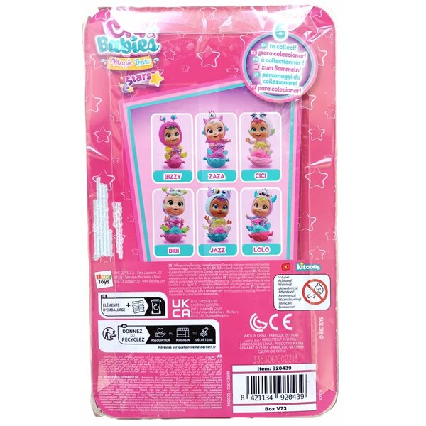 Cry Babies Magic Tears Jumpy Monsters Bizzy Bobas – Puppe mit Roller und Magic Tears