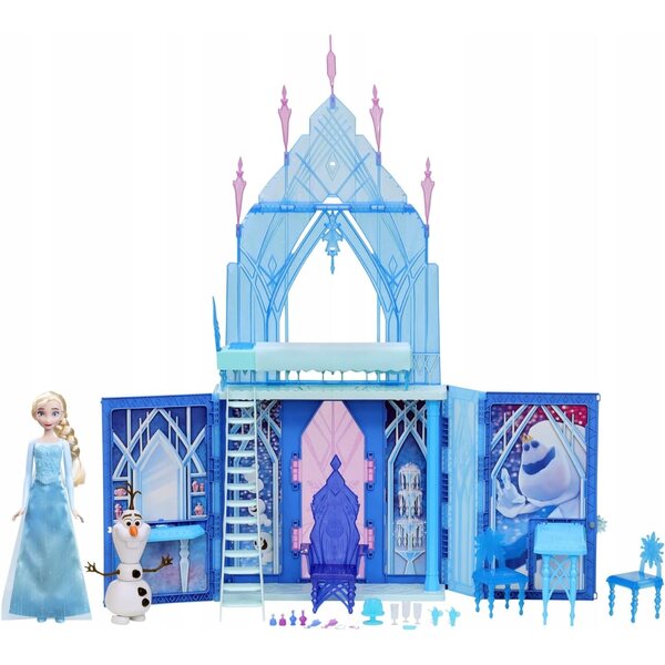 Frozen 2 Castello di cristallo con accessori e bambola Elsa Hasbro