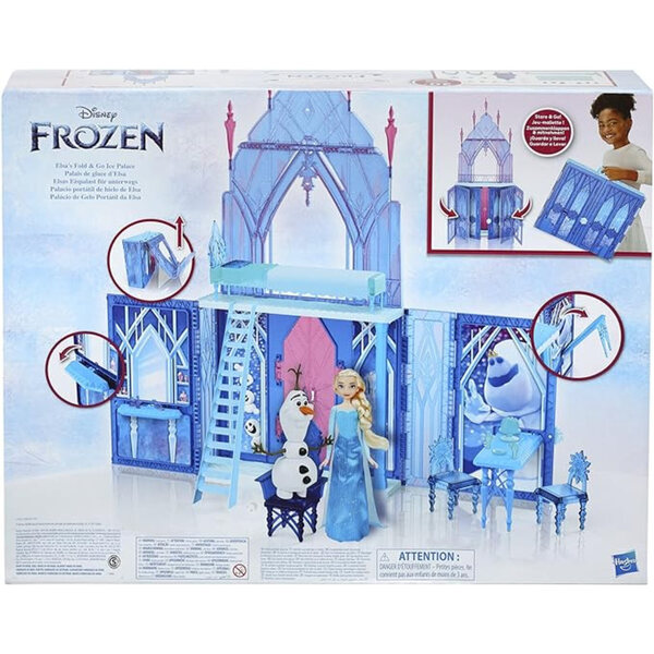 Frozen 2 Castello di cristallo con accessori e bambola Elsa Hasbro