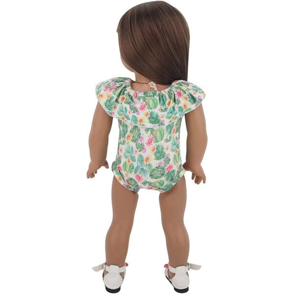 Kaktus-Outfit für 18-Zoll-amerikanische Puppen – Kleidungsset Odulu