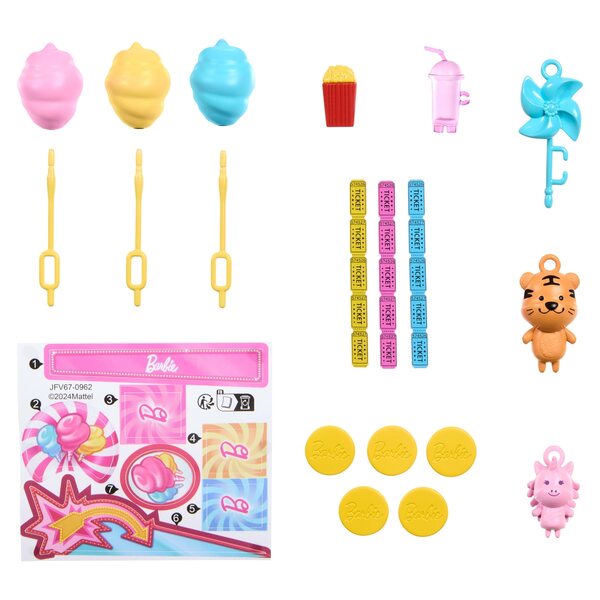 Barbie Mysteries Beach Detectives con Macchina Wata Cukrowa e Accessori, 3+ anni