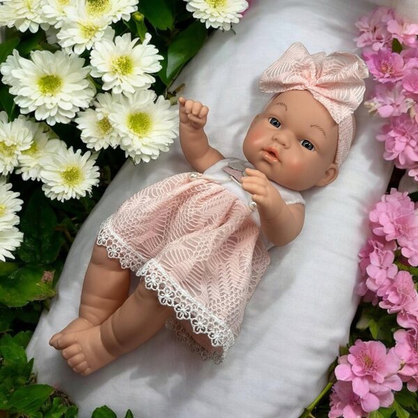 Bambolotto anatomico realistico, 30 cm, con accessori e vestiti fatti a mano