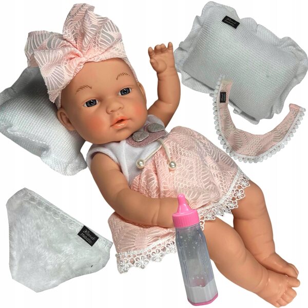 Bambolotto anatomico realistico, 30 cm, con accessori e vestiti fatti a mano