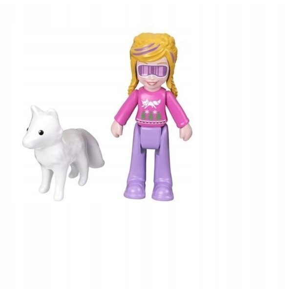 Polly Pocket Mattel 25,5 cm - Bambola Volpe Artica con Microambienti Divertenti