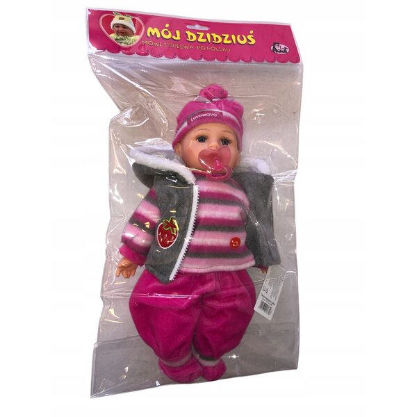 Bambola New Born Baby 35 cm Adar con suoni in lingua polacca CE