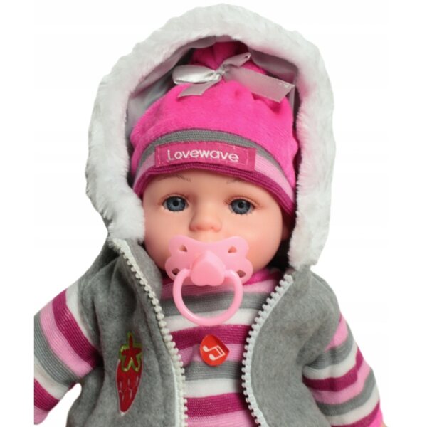 Bambola New Born Baby 35 cm Adar con suoni in lingua polacca CE