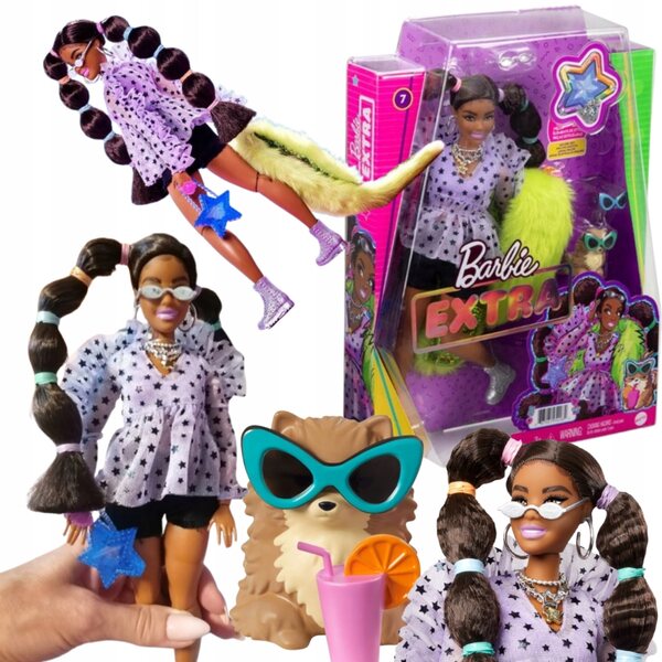 Barbie Extra Fashion – Puppe mit Tier, Accessoires und einzigartigem Stil für Kinder