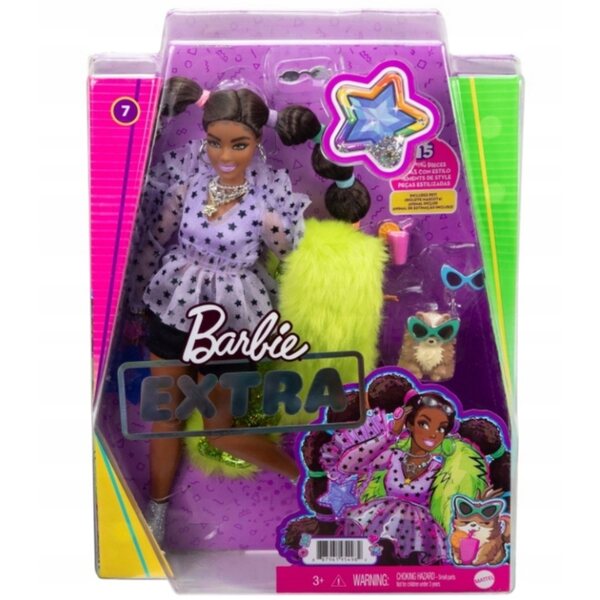 Barbie Extra Moda - Bambola con Animale, Accessori e Stile Unico per Bambini