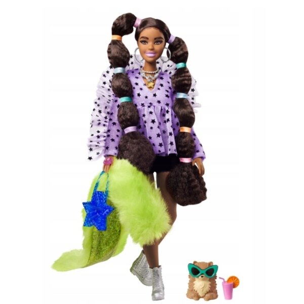 Barbie Extra Moda - Bambola con Animale, Accessori e Stile Unico per Bambini