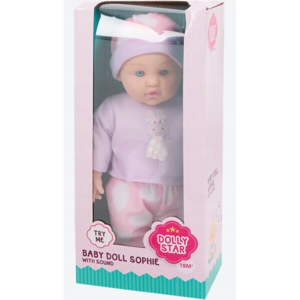 Bambola Neonato Sophie 40 cm con Suoni Reali e Vesti Morbide