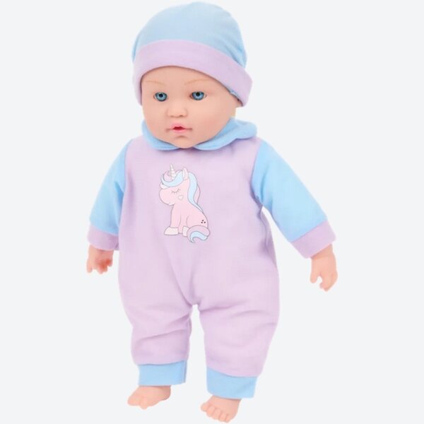 Neugeborene Sophie Puppe 40 cm mit echten Geräuschen und weicher Kleidung