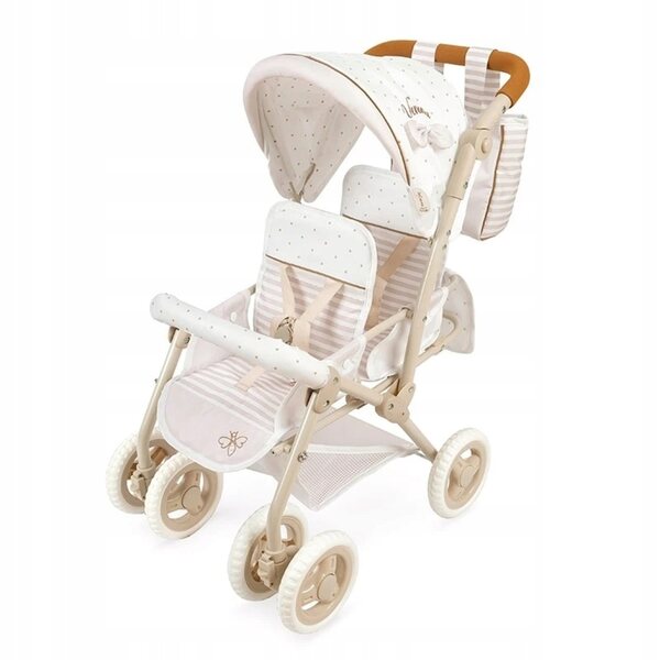 Passeggino doppio per bambole Verona DeCuevas Toys 90378 regolabile fino a 52 cm