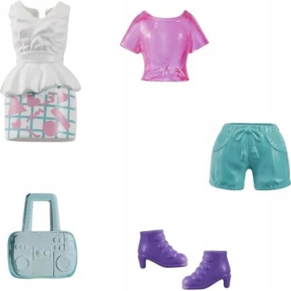 Mattel Polly Pocket 8 cm große Sportpuppe mit bunter Kleidung und Accessoires