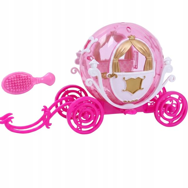 Carrozza a cavallo della principessa con bambola, luci e suoni, set per ragazze 3+
