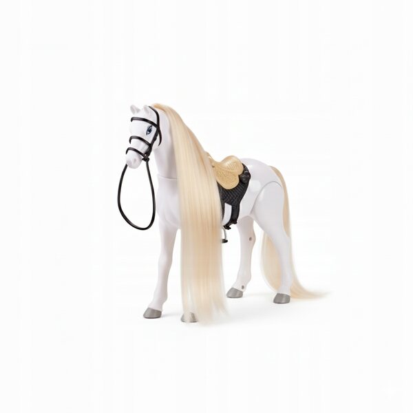 Campione interattivo Cavallo bianco che cammina con criniera rigogliosa - Giocattolo per bambini