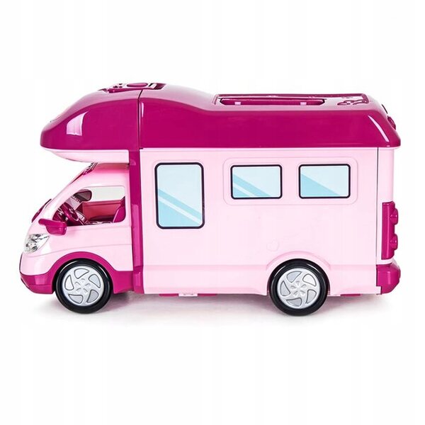 2in1 Puppencamper, Traumhaus mit Zubehör, kreatives Spielzeug für Kinder