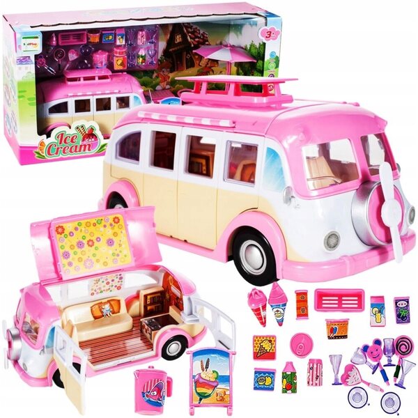 Kamper Lodziarnia 2 in 1 für Mädchen 3–8 Jahre mit bunten Accessoires