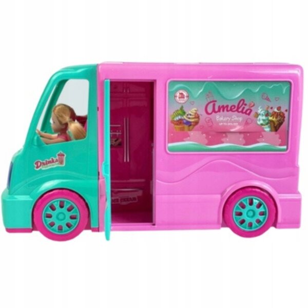 Camper Food Truck Eisdiele mit 21 Elementen für 3+ Mädchenpuppen