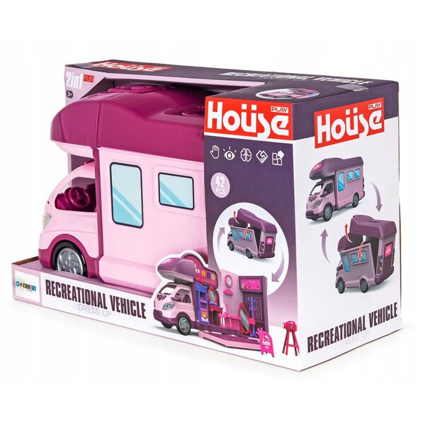 Kamper per bambole Sapphire Kids viola, gioco pieghevole con LED e senza suoni