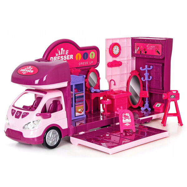 Kamper per bambole Sapphire Kids viola, gioco pieghevole con LED e senza suoni