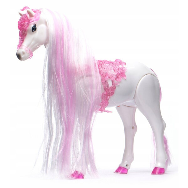 Karoca rosa interattiva con cavallo a movimento e suoni per bambine dai 3 anni