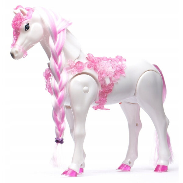 Karoca rosa interattiva con cavallo a movimento e suoni per bambine dai 3 anni