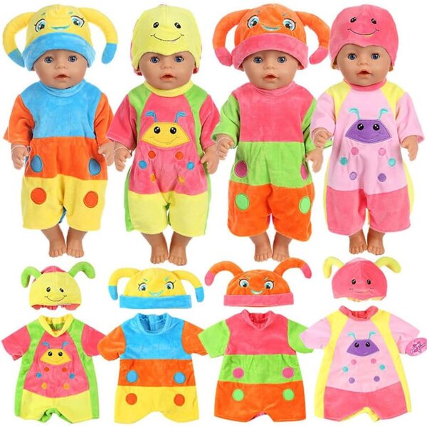 18-Zoll-Puppenkleidung Winteranzug und Mütze 2 Stück Odulu