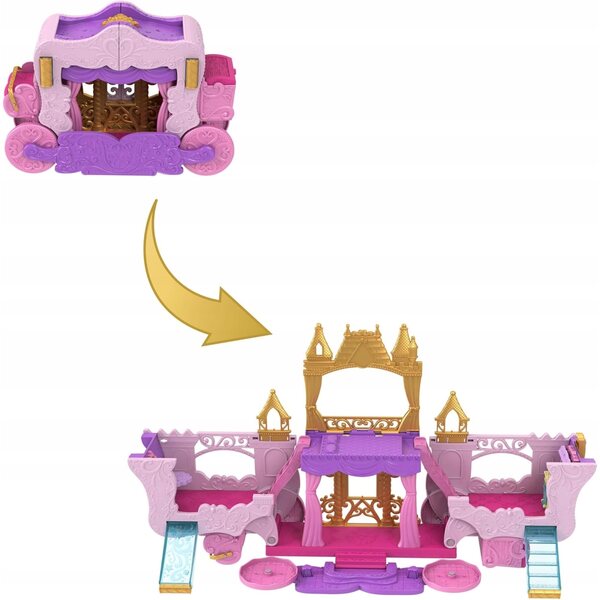 Disney Princess Kutschenschloss 2 in 1 Set mit Aurora und Zubehör