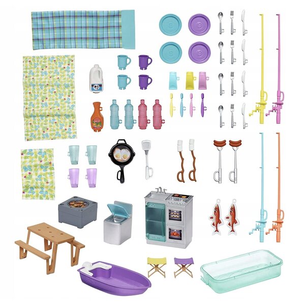 Barbie DreamCamper 3 in 1 Kamper mit Zubehör und Transformationen für Kinder
